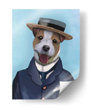Jack Russell En Boater - Fab Funky | Cuadro decorativo de Canvas Lab
