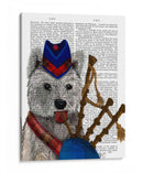 West Highland Terrier Y Bagpipes - Fab Funky | Cuadro decorativo de Canvas Lab