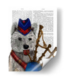 West Highland Terrier Y Bagpipes - Fab Funky | Cuadro decorativo de Canvas Lab