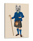 West Highland Terrier En Kilt - Fab Funky | Cuadro decorativo de Canvas Lab
