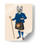 West Highland Terrier En Kilt - Fab Funky | Cuadro decorativo de Canvas Lab