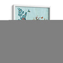 Ciervos Turquesa En El Bosque De Hongos - Fab Funky | Cuadro decorativo de Canvas Lab