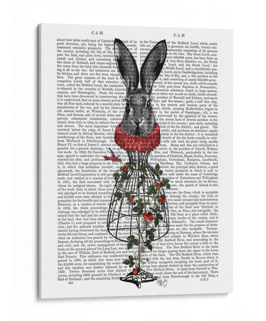 Liebre De Fresa - Fab Funky | Cuadro decorativo de Canvas Lab