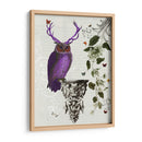 Búho Púrpura Con Astas - Fab Funky | Cuadro decorativo de Canvas Lab