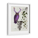 Búho Púrpura Con Astas - Fab Funky | Cuadro decorativo de Canvas Lab