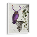 Búho Púrpura Con Astas - Fab Funky | Cuadro decorativo de Canvas Lab