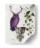 Búho Púrpura Con Astas - Fab Funky | Cuadro decorativo de Canvas Lab
