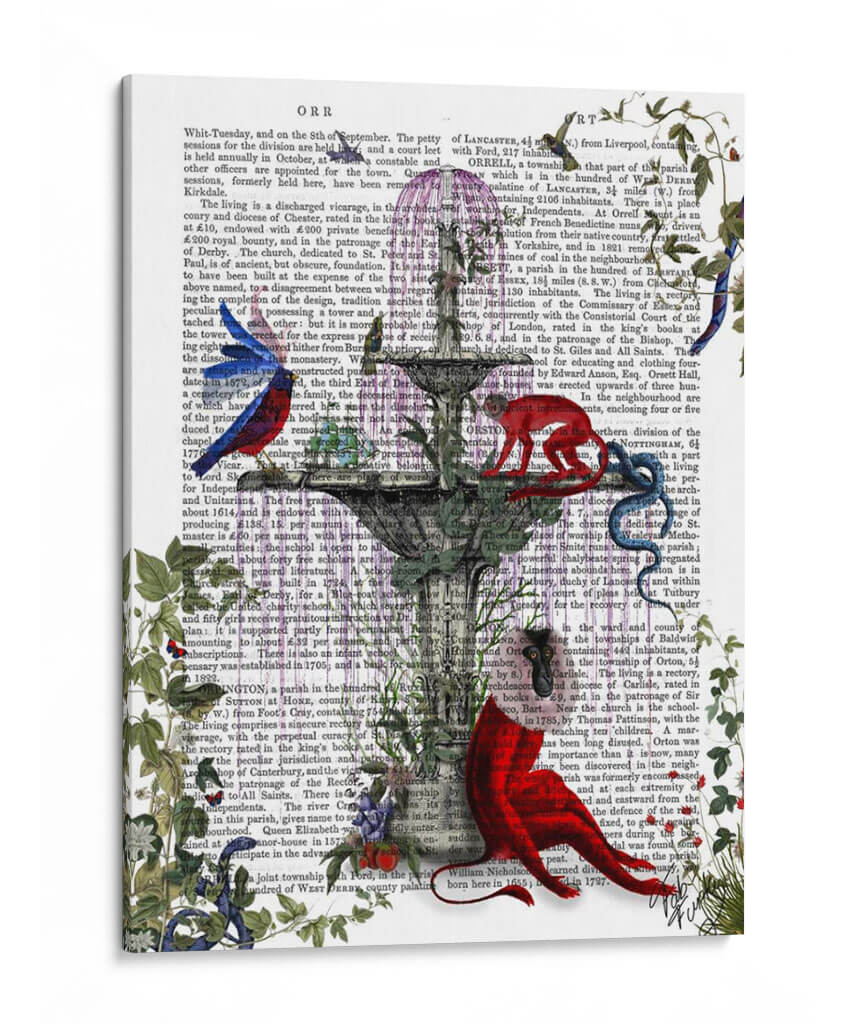 Mono Escarlata - Fab Funky | Cuadro decorativo de Canvas Lab