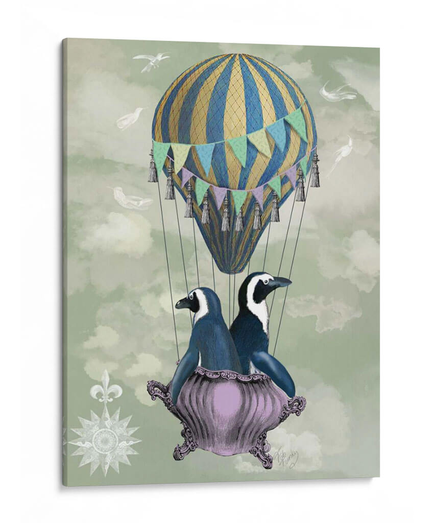 Pingüinos Voladores - Fab Funky | Cuadro decorativo de Canvas Lab