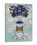 Búho En Taza De Té - Fab Funky | Cuadro decorativo de Canvas Lab