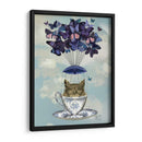 Búho En Taza De Té - Fab Funky | Cuadro decorativo de Canvas Lab