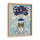 Búho En Taza De Té - Fab Funky | Cuadro decorativo de Canvas Lab