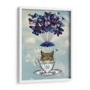 Búho En Taza De Té - Fab Funky | Cuadro decorativo de Canvas Lab