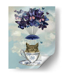 Búho En Taza De Té - Fab Funky | Cuadro decorativo de Canvas Lab