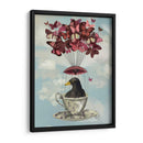 Blackbird En Taza De Té - Fab Funky | Cuadro decorativo de Canvas Lab