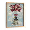 Blackbird En Taza De Té - Fab Funky | Cuadro decorativo de Canvas Lab