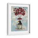 Blackbird En Taza De Té - Fab Funky | Cuadro decorativo de Canvas Lab