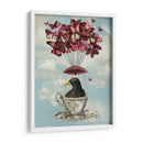 Blackbird En Taza De Té - Fab Funky | Cuadro decorativo de Canvas Lab