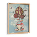 Flamencos En Taza De Té - Fab Funky | Cuadro decorativo de Canvas Lab