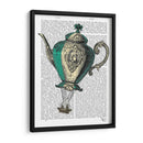 Tetera Voladora 1 Verde Y Amarillo - Fab Funky | Cuadro decorativo de Canvas Lab