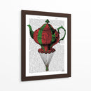 Tetera Voladora 2 Roja Y Verde. - Fab Funky | Cuadro decorativo de Canvas Lab