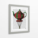 Tetera Voladora 2 Roja Y Verde. - Fab Funky | Cuadro decorativo de Canvas Lab