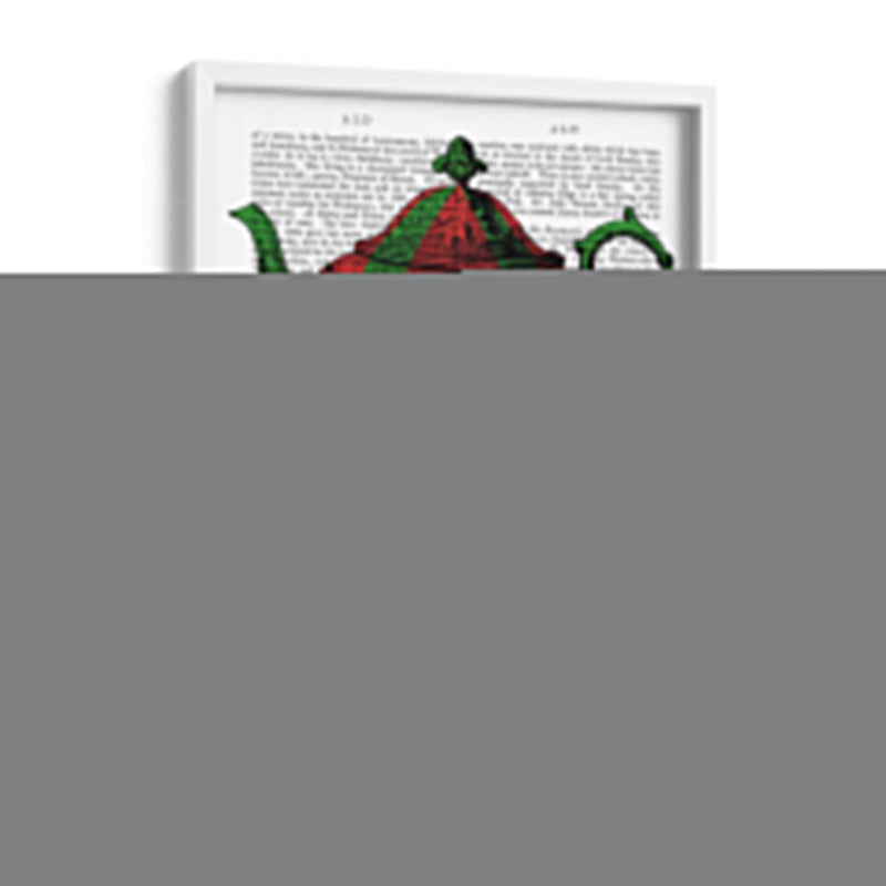 Tetera Voladora 2 Roja Y Verde. - Fab Funky | Cuadro decorativo de Canvas Lab