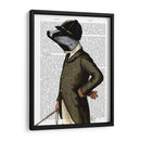 Tejón El Retrato Del Jinete - Fab Funky | Cuadro decorativo de Canvas Lab