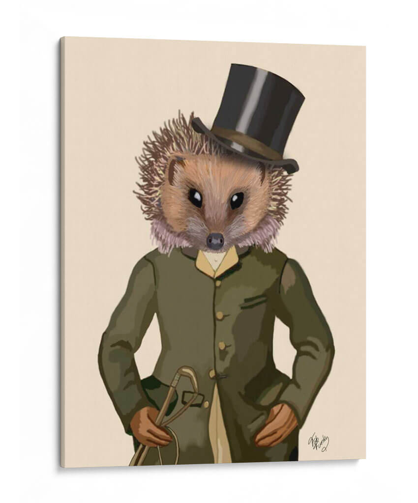 Retrato De Hedgehog Rider - Fab Funky | Cuadro decorativo de Canvas Lab