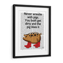Nunca Luches Con Cerdos - Fab Funky | Cuadro decorativo de Canvas Lab