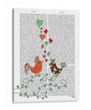 Ilustración De Pájaros De Amor - Fab Funky | Cuadro decorativo de Canvas Lab