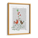 Ilustración De Pájaros De Amor - Fab Funky | Cuadro decorativo de Canvas Lab