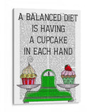 Una Ilustración De Dieta Equilibrada - Fab Funky | Cuadro decorativo de Canvas Lab
