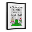 Una Ilustración De Dieta Equilibrada - Fab Funky | Cuadro decorativo de Canvas Lab