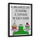 Una Ilustración De Dieta Equilibrada - Fab Funky | Cuadro decorativo de Canvas Lab