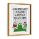 Una Ilustración De Dieta Equilibrada - Fab Funky | Cuadro decorativo de Canvas Lab