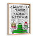 Una Ilustración De Dieta Equilibrada - Fab Funky | Cuadro decorativo de Canvas Lab