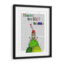 Ilustración De Hogar Dulce Casero - Fab Funky | Cuadro decorativo de Canvas Lab
