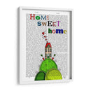 Ilustración De Hogar Dulce Casero - Fab Funky | Cuadro decorativo de Canvas Lab