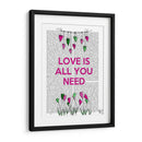 El Amor Es Todo Lo Que Necesitas Ilustración - Fab Funky | Cuadro decorativo de Canvas Lab