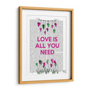 El Amor Es Todo Lo Que Necesitas Ilustración - Fab Funky | Cuadro decorativo de Canvas Lab