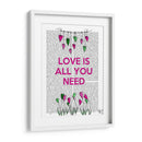 El Amor Es Todo Lo Que Necesitas Ilustración - Fab Funky | Cuadro decorativo de Canvas Lab