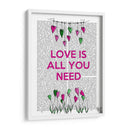 El Amor Es Todo Lo Que Necesitas Ilustración - Fab Funky | Cuadro decorativo de Canvas Lab