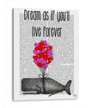 Sueña Como Si Vivas Para Siempre - Fab Funky | Cuadro decorativo de Canvas Lab