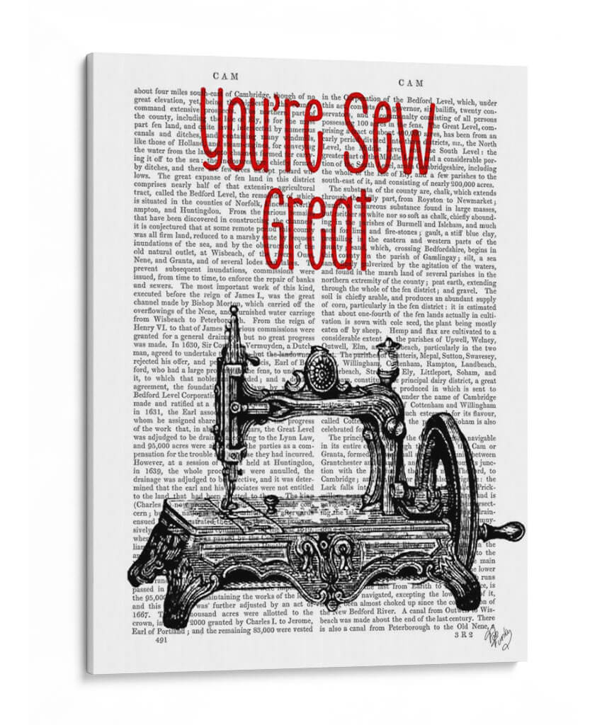 Youre Coser Gran Ilustración - Fab Funky | Cuadro decorativo de Canvas Lab