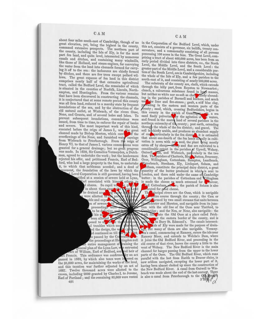 Corazones De Diente De León - Fab Funky | Cuadro decorativo de Canvas Lab