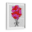 Ilustración De Globo Del Corazón De San Valentín - Fab Funky | Cuadro decorativo de Canvas Lab
