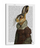 Retrato De Señora Liebre - Fab Funky | Cuadro decorativo de Canvas Lab
