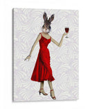 Conejo En Vestido Rojo - Fab Funky | Cuadro decorativo de Canvas Lab