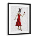 Conejo En Vestido Rojo - Fab Funky | Cuadro decorativo de Canvas Lab